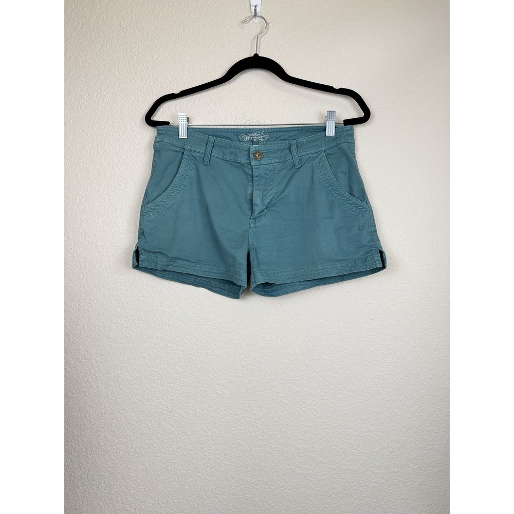 Vtg Women's Gramicci Kona Shorts Green Chino Button Gorpcore Granola Girl‎ Sz 6